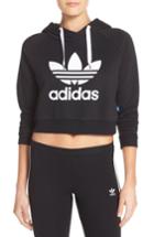 Women's Adidas Originals Crop Hoodie - Black