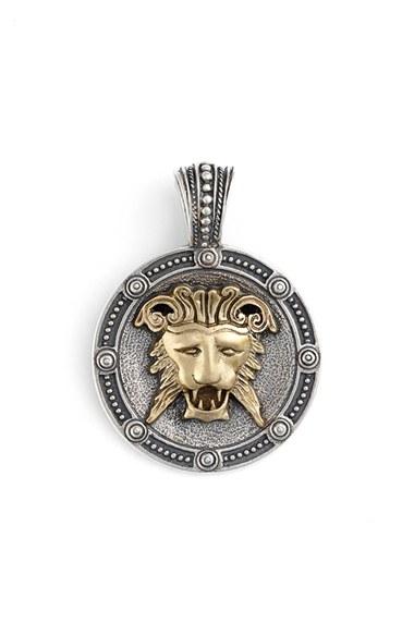 Men's Konstantino Myrmidones Lion Face Pendant
