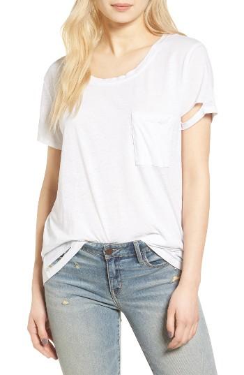 Women's Treasure & Bond Destroyed Tee, Size - White