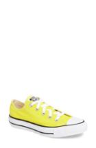 Women's Converse Chuck Taylor All Star Seasonal Ox Low Top Sneaker .5 M - Yellow