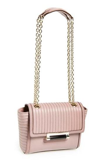 Diane Von Furstenberg 'mini 440' Quilted Leather Crossbody Bag Candy Pink
