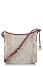 Brahmin Jody Croc Embossed Leather Crossbody Bag - Beige