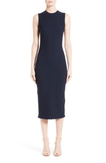 Women's Victoria Beckham Wool Blend Knit Scallop Dress