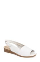 Women's David Tate Norma Slingback Sandal W - White