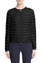 Women's Moncler 'alose' Water Resistant Short Puffer Jacket - Black