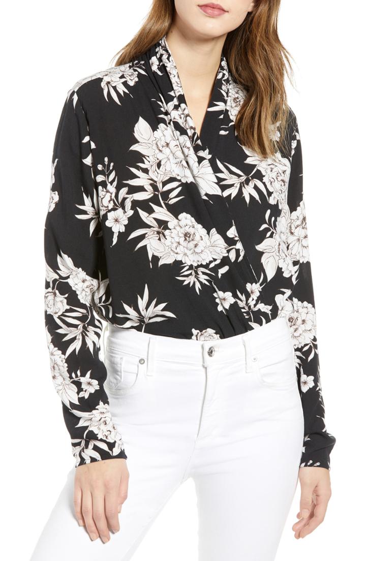 Women's Bardot Faux Wrap Bodysuit