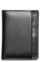 Men's Hook + Albert Leather Bifold Wallet - Black