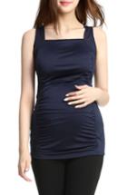 Women's Kimi And Kai Serena Maternity Performance Tank - Blue