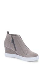 Women's Blondo Gatsby Wedge Bootie .5 M - Grey