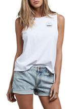 Women's Volcom Pure Stoke Graphic Tank - White