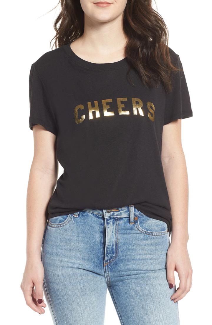 Women's Sub Urban Riot Cheers Slouched Tee - Black