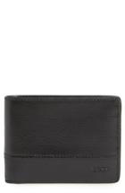 Men's Boss Focus Leather Wallet - Black