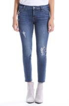 Women's Kut From The Kloth Catherine Embellished Ankle Straight Leg Jeans - Blue