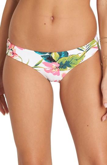 Women's Billabong Island Hop Low Rise Bikini Bottoms - Ivory