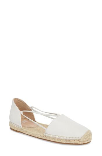 Women's Eileen Fisher Lee Espadrille Flat M - White