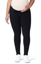 Women's Good American Good Mama The Honeymoon Low Rise Maternity Skinny Jeans - Black