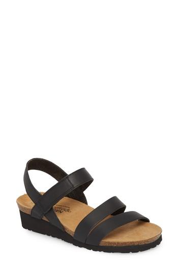 Women's Naot Kayla Wedge Sandal Us / 36eu - Black