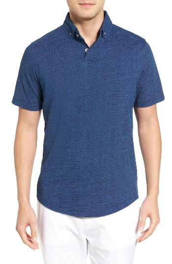 Men's Maker & Company Jacquard Polo - Blue