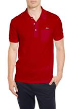 Men's Lacoste Regular Fit Pocket Pique Polo (s) - Red