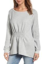 Women's Gibson Gathered Front Sweatshirt - Grey