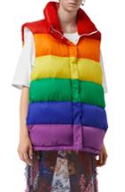 Women's Burberry Rainbow Down Puffer Vest