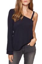Women's Sanctuary Anisa Rib One-shoulder Tee - Blue