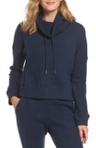 Women's Ugg Funnel Neck Crop Merino Wool Sweatshirt - Blue