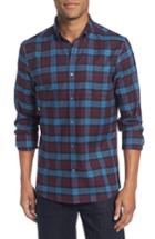 Men's Nordstrom Men's Shop Tech-smart Slim Fit Plaid Sport Shirt - Red