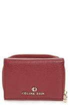 Women's Celine Dion Small Adagio Leather Wallet - Red