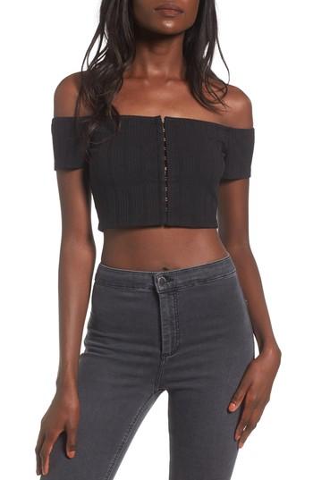 Women's Privacy Please Lenda Off The Shoulder Crop Top