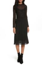 Women's M Missoni Lace Plisse Pleated Midi Dress