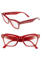Women's Celine 52mm Rectangle Cat Eye Sunglasses - Milky Red