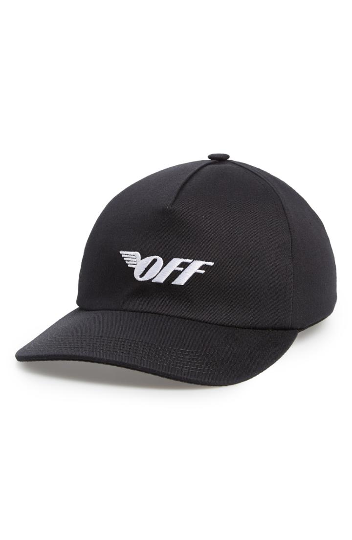 Women's Off-white Off Wings Baseball Cap - Black