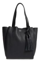 Vince Camuto Small Taja Leather Tote With Tassel Charm -