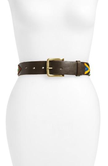 Women's Aspiga Arrow Beaded Leather Belt