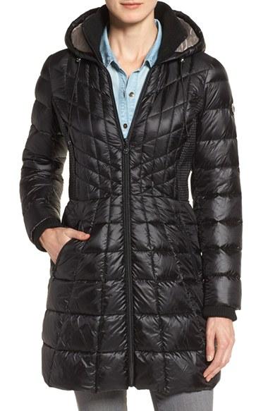 Women's Bernardo Down & Primaloft Coat - Black