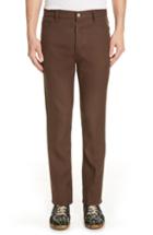 Men's Maison Margiela Straight Leg Twill Pants - Brown