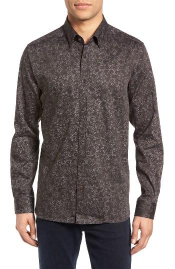 Men's Ted Baker London Twesta Floral Print Sport Shirt