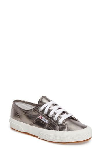 Women's Superga 'cotmetu' Metallic Sneaker .5us / 38eu - Grey
