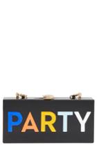 Milly Party Box Clutch - Black