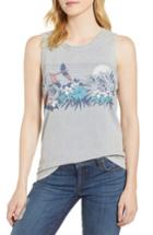 Women's Lucky Brand Paradise Floral Tank - Blue