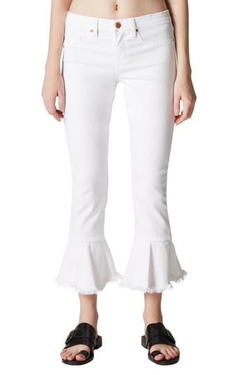 Women's Blanknyc Great White Ruffle Hem Jeans - White