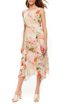 Women's Wallis Spring Floral Ruffle Dress Us / 8 Uk - Pink