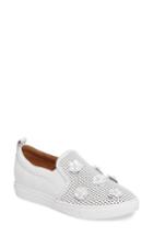 Women's Caslon Eden Perforated Slip-on Sneaker .5 M - White