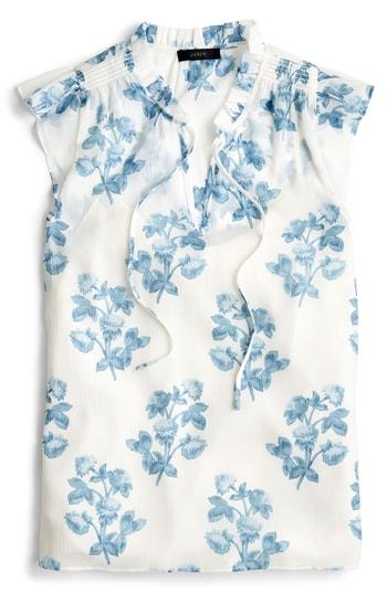 Women's J.crew Rocky Road Floral Blouse - Ivory