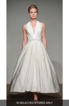 Women's Anna Maier Couture Alair Embellished Draped Faille Gown