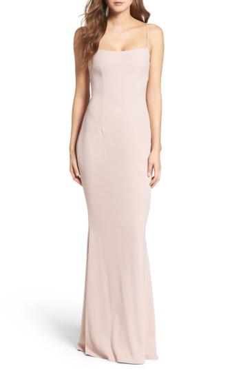 Women's Katie May Jean Stretch Crepe Gown - Grey