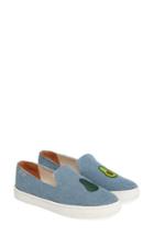 Women's Soludos Embroidered Avocado Sneaker M - Blue