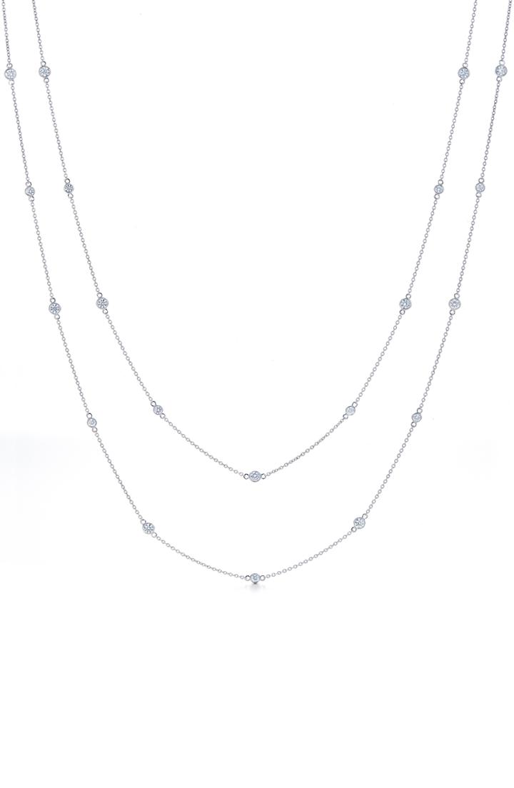 Women's Kwiat Diamond Strings Long Station Necklace