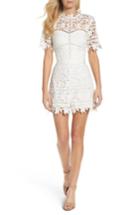 Women's Adelyn Rae Illusion Lace Romper - White